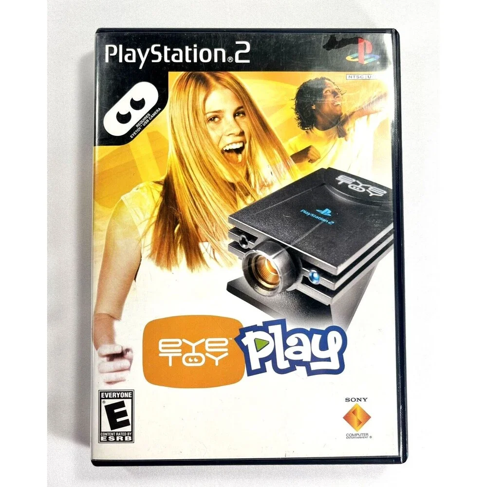Eye Toy Play Sony PlayStation 2 Black Label Complete with Manual & Insert Tested